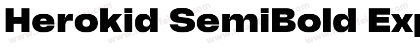 Herokid SemiBold Expanded字体转换
